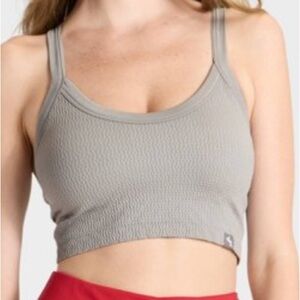 JoyLab Textured Gray Game Day Seamless Support Tank